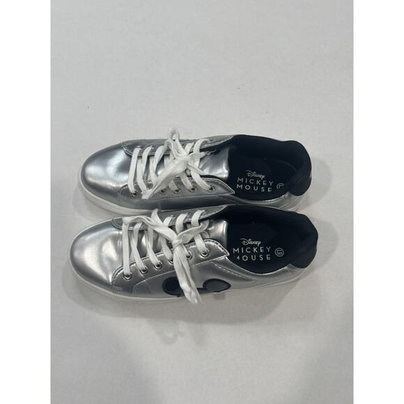 Disney Mickey Mouse Silver Character Sneakers Shoes Womens 9 - Picture 3 of 8